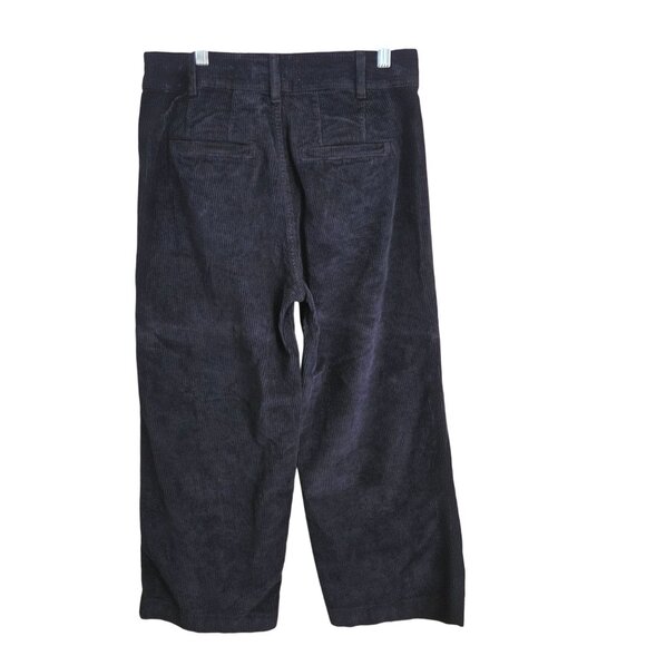 Fat Face NWT Blue Keswick Cord Trousers Wide Leg Front Patch Pockets Size 6R - Picture 3 of 11